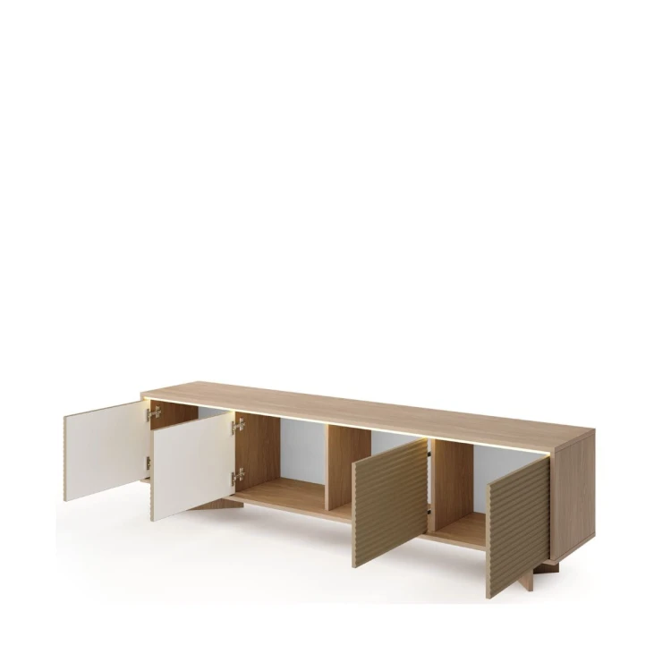 vero-e-ryflowana-szafka-pod-tv-Cappuccino-LED